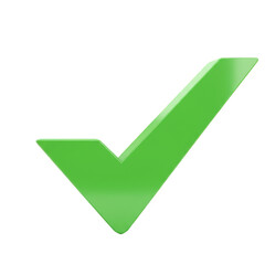 Green Check Mark Tick Symbol Approval Success Right Choice Icon
