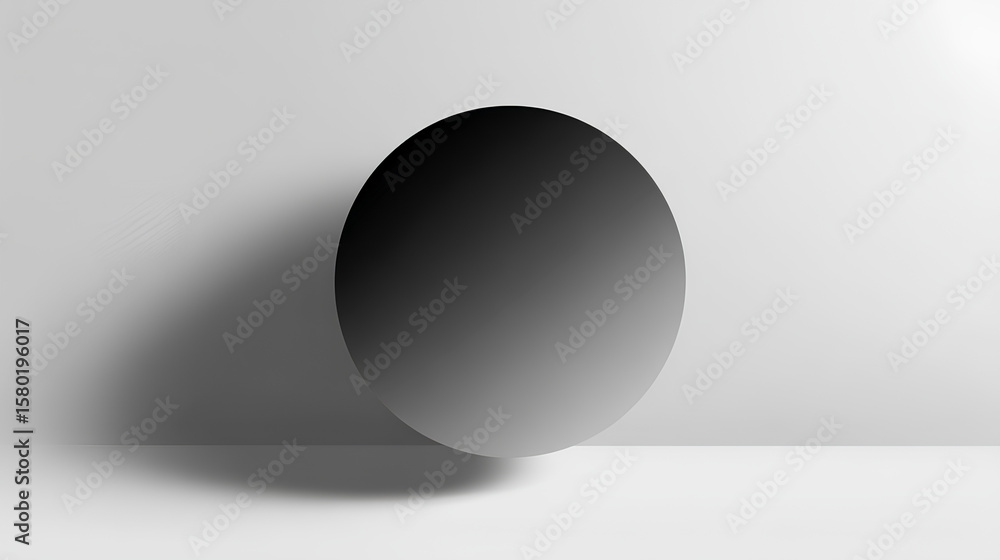 Poster dark shadow overlay effect isolated on white background. blurred round shadow. gradient shadow drop 