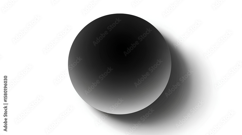 Poster dark shadow overlay effect isolated on white background. blurred round shadow. gradient shadow drop 
