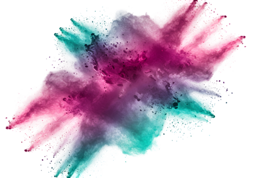 Abstract Color Powder Explosion Splash Art Design Background Illustration