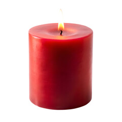 red burning candle