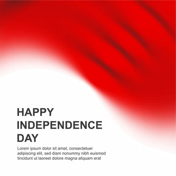 Independence Day Social Media Template &ndash; 17 August Celebration Vector