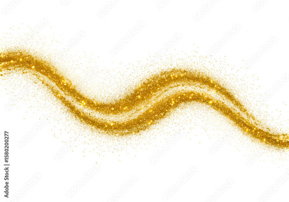 Poster abstract glittering golden sparkle texture background with shiny wave