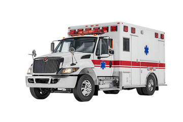 Fototapeta premium Emergency medical vehicle ready for service.