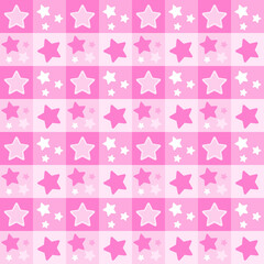 Pink Star Pattern Delight