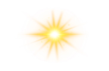 Template of sunlight flare light effect. Transparent Glowing yellow light star,sun.