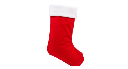 Illustration of Red Christmas Stocking Decoration for Holiday Celebration