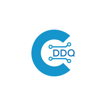 Classic Shield Logo with Stars and DDQ Letters &ndash; Premium Badge or Security Brand Identity. DDQ Letter Logo.
