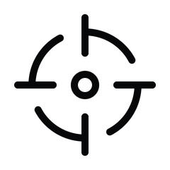 Outline speedometer icon for speed, gauge, or performance