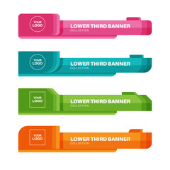 Flat Lower Third Banners 2