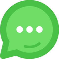 Fototapeta premium WhatsApp chat bubble with green vector style