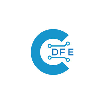 Classic Shield Logo with Stars and DFE Letters &ndash; Premium Badge or Security Brand Identity. DFE Letter Logo.
