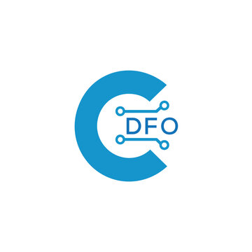 Classic Shield Logo with Stars and DFO Letters &ndash; Premium Badge or Security Brand Identity. DFO Letter Logo.
