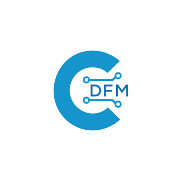 Classic Shield Logo with Stars and DFM Letters &ndash; Premium Badge or Security Brand Identity. DFM Letter Logo.
