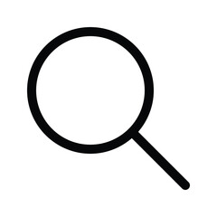 Outline search icon to find, query, or discover content