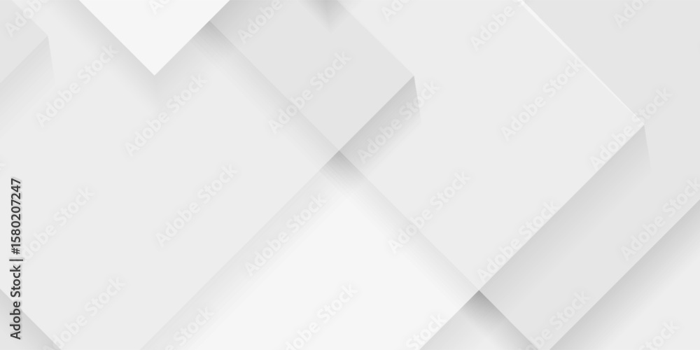 Poster modern abstract white backdrop with elegant shape design. abstract white geometric shape background