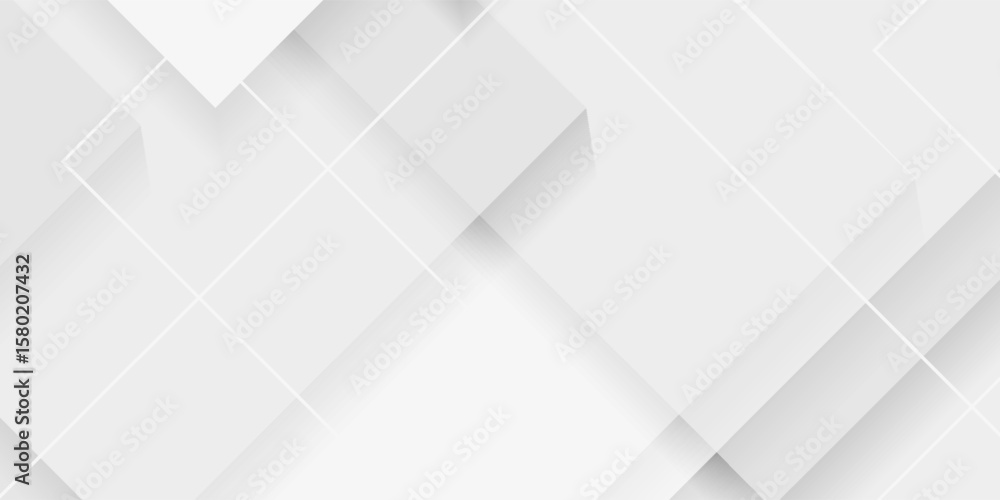 Poster modern abstract white backdrop with elegant shape design.