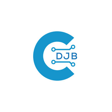 Classic Shield Logo with Stars and DJB Letters &ndash; Premium Badge or Security Brand Identity. DJB Letter Logo.
