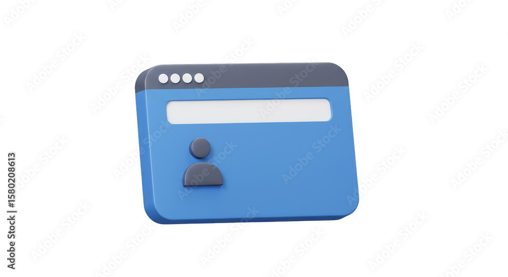 Fototapete interface profile icon for web button network element transparent png