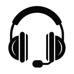 A vibrant vector icon of a stereo headphone with sound waves, perfect for illustrating music or audio technology and entertainment