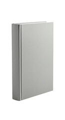 Isolated Book Object Grey Cover Design Blank Silver Texture 3D