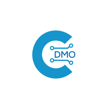 Classic Shield Logo with Stars and DMO Letters &ndash; Premium Badge or Security Brand Identity. DMO Letter Logo.
