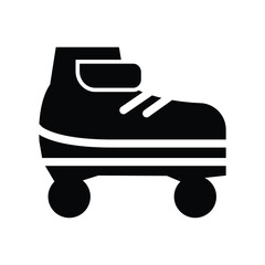roller skate glyph icon illustration vector graphic.eps