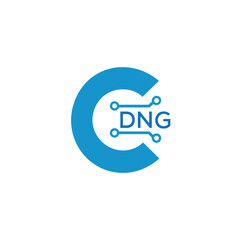 Classic Shield Logo with Stars and DNG Letters – Premium Badge or Security Brand Identity. DNG Letter Logo.
