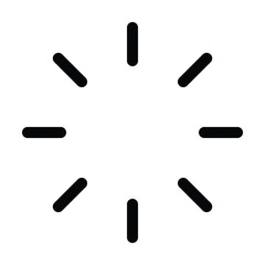 Outline loading icon for buffering, waiting, or progress