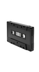 Obraz premium Isolated Cassette Tape Audio Recorder Media Black Plastic Transparent