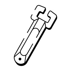A sketchy style icon depicting tick remover  
