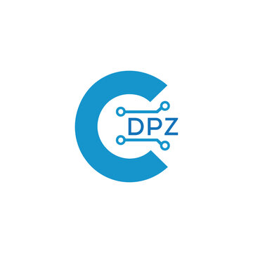 Classic Shield Logo with Stars and DPZ Letters &ndash; Premium Badge or Security Brand Identity. DPZ Letter Logo.
