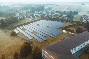 Sustainable solar array in agricultural setting