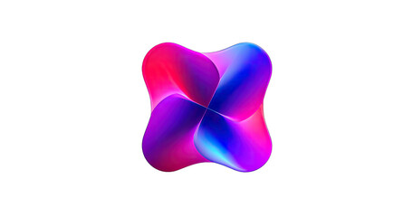 Abstract Flowing Digital Gradient Art on Dark Background