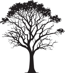 Tree silhouette Vector | Minimalist & Trendy Tree Silhouette Design | Unique & Stylish Tree Artwork for Vector design	
