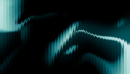 Teal green black fractal glass texture background. abstract color gradient shape, fractal glass texture poster banner header wallpaper cover design