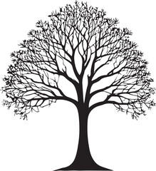 Obraz premium Tree silhouette Vector | Minimalist & Trendy Tree Silhouette Design | Unique & Stylish Tree Artwork for Vector design