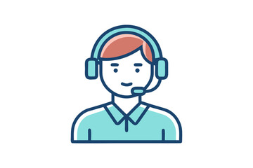 male female support clean thin line icon