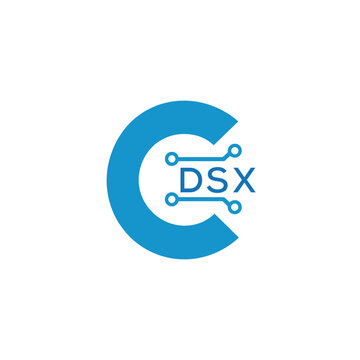 Classic Shield Logo with Stars and DSX Letters &ndash; Premium Badge or Security Brand Identity. DSX Letter Logo.

