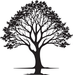 Tree silhouette Vector | Minimalist & Trendy Tree Silhouette Design | Unique & Stylish Tree Artwork for Vector design