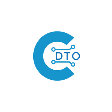 Classic Shield Logo with Stars and DTO Letters &ndash; Premium Badge or Security Brand Identity. DTO Letter Logo.
