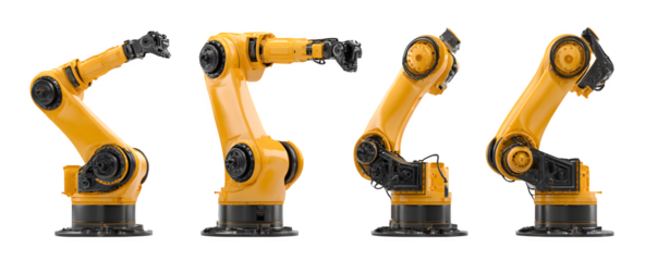 Detailed Premium Isolated robotic arm with end effector digital artwork, versatile design element, ideal for web banners and advertising, royalty-free, premium resource