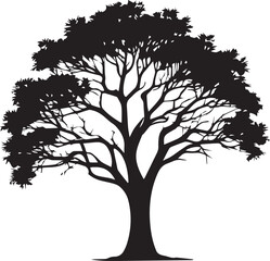 Tree silhouette Vector | Minimalist & Trendy Tree Silhouette Design | Unique & Stylish Tree Artwork for Vector design	
