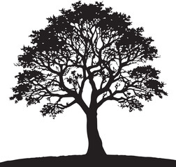 Obraz premium Tree silhouette Vector | Minimalist & Trendy Tree Silhouette Design | Unique & Stylish Tree Artwork for Vector design 