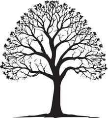 Obraz premium Tree silhouette Vector | Minimalist & Trendy Tree Silhouette Design | Unique & Stylish Tree Artwork for Vector design 