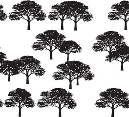 Obraz premium Tree silhouette Vector | Minimalist & Trendy Tree Silhouette Design | Unique & Stylish Tree Artwork for Vector design 
