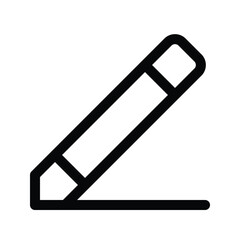 Outline edit icon to modify, change, or update content