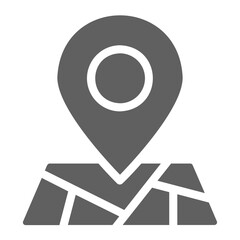 Pin Location Glyph Icon