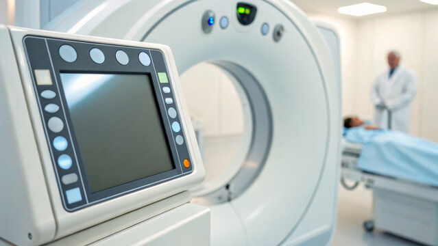 Cancer check lung concept. CT scan machine medical imaging hospital patient doctor cancer check lung. Ct screening,health checkup,scan,chest,xray,examination hospital,medical diagnosis,radiology