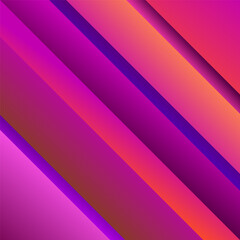 Fototapeta premium ABSTRACT BACKGROUND ELEGANT PURPLE PINK ORANGE GRADIENT SMOOTH LIQUID COLORFUL DESIGN WITH DIAGONAL GEOMETRIC SHAPES VECTOR TEMPLATE GOOD FOR MODERN WEBSITE, WALLPAPER, COVER DESIGN 